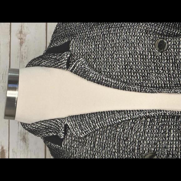 Chico's double-breasted notch collar sweater jacket - Picture 2 of 8